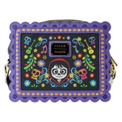 Loungefly Pixar Coco Miguel Calavera Floral Skull Crossbody