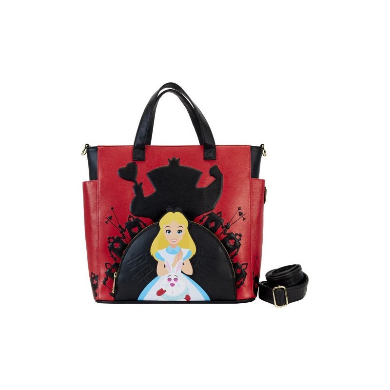 Loungefly Disney ALice in Wonderland Villains Tote Bag Convertible