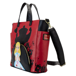 Loungefly Disney ALice in Wonderland Villains Tote Bag Convertible