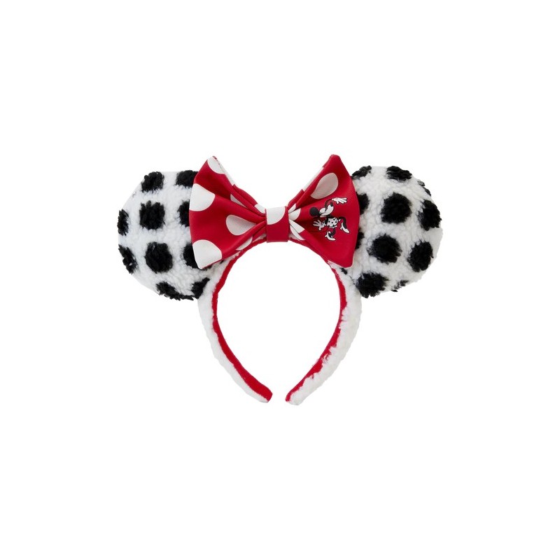 Loungefly Disney Minnie Mouse Rocks the Dots Sherpa Ears