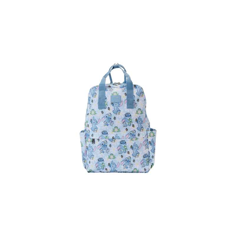 Loungefly Disney Lilo and Stitch Springtime Stitch AOP Full Size Backpack