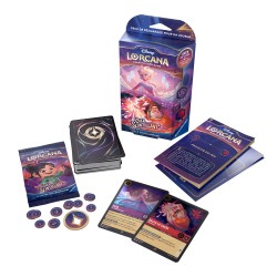 Disney Lorcana TCG - Ciel Scintillant - Starter Deck Améthyste et Rubis - Elsa et Ralph