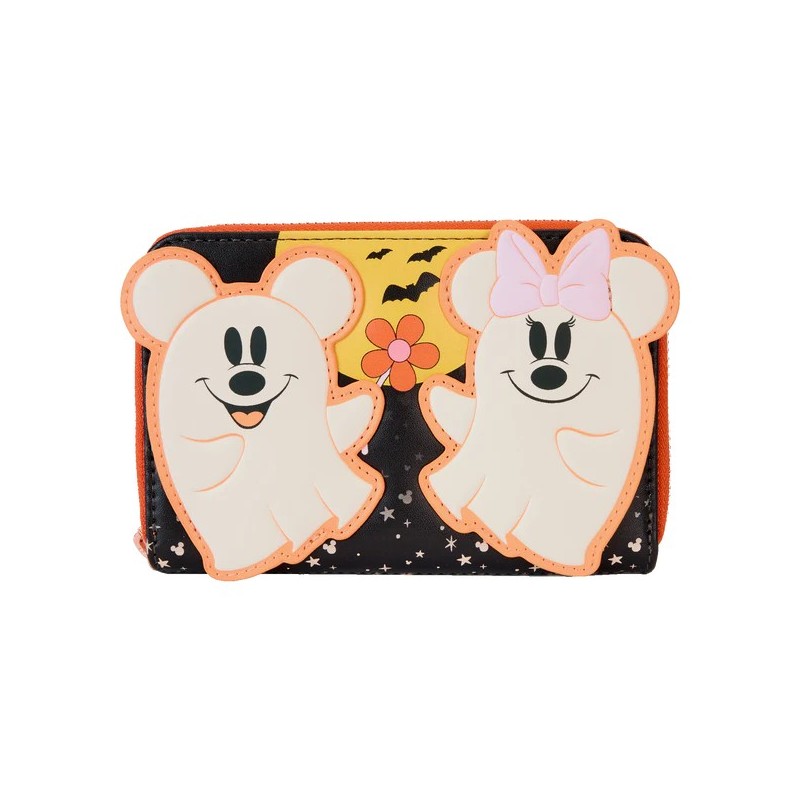 Loungefly Disney Mickey and Minnie Halloween Ghost Wallet