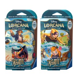 Disney Lorcana TCG - La mer azurite - Starter Deck Emeraude et Saphir- Gagdet et Gogo