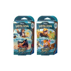 Disney Lorcana TCG - La mer azurite - Starter Deck Emeraude et Saphir- Gagdet et Gogo