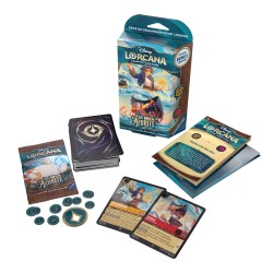 Disney Lorcana TCG - La mer azurite - Starter Deck Emeraude et Saphir- Gagdet et Gogo