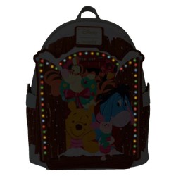 Loungefly Winnie The Pooh Holiday Scene Light On Backpack