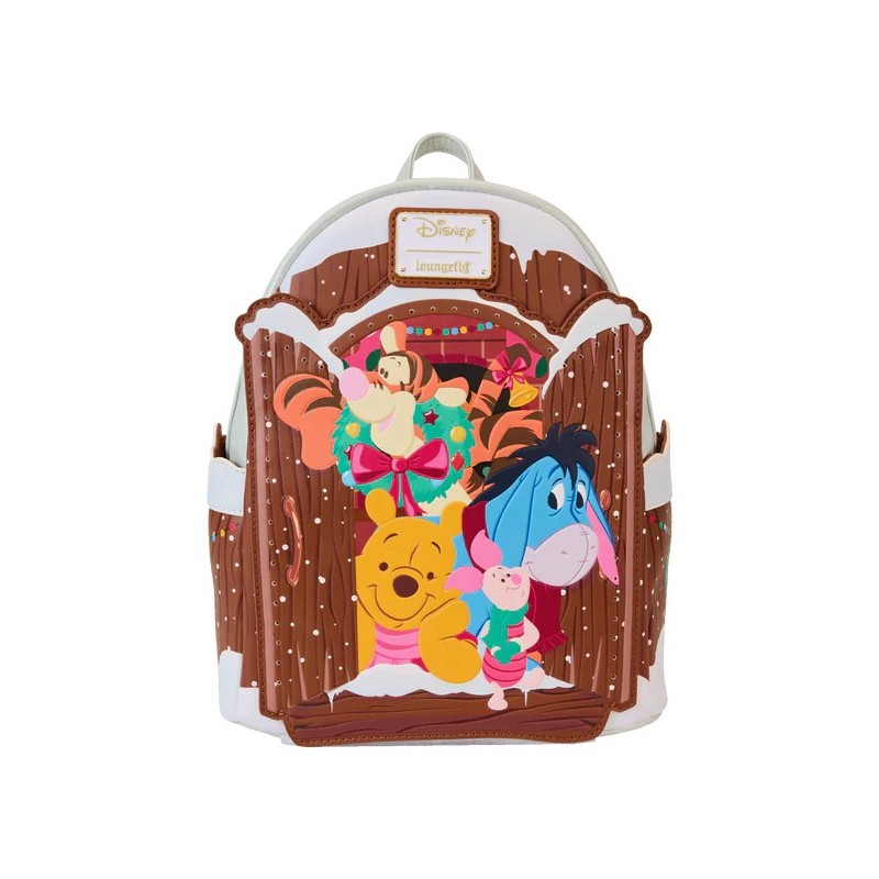 Loungefly Winnie The Pooh Holiday Scene Light On Backpack