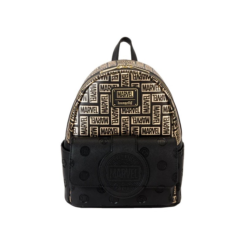 Loungefly Marvel Gold Logo Backpack