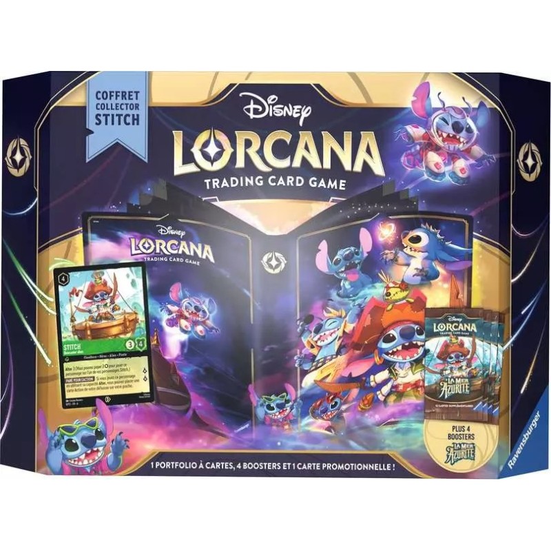 Disney Lorcana TCG - La mer Azurite - Coffret cadeau Stitch