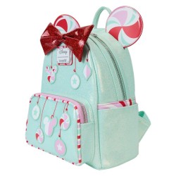 Loungefly Disney Minnie Holiday Peppermint Ornaments Backpack