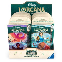 Disney Lorcana TCG - L'île d'Archazia - Starter deck Améthyste et Acier - Iago et Jafar